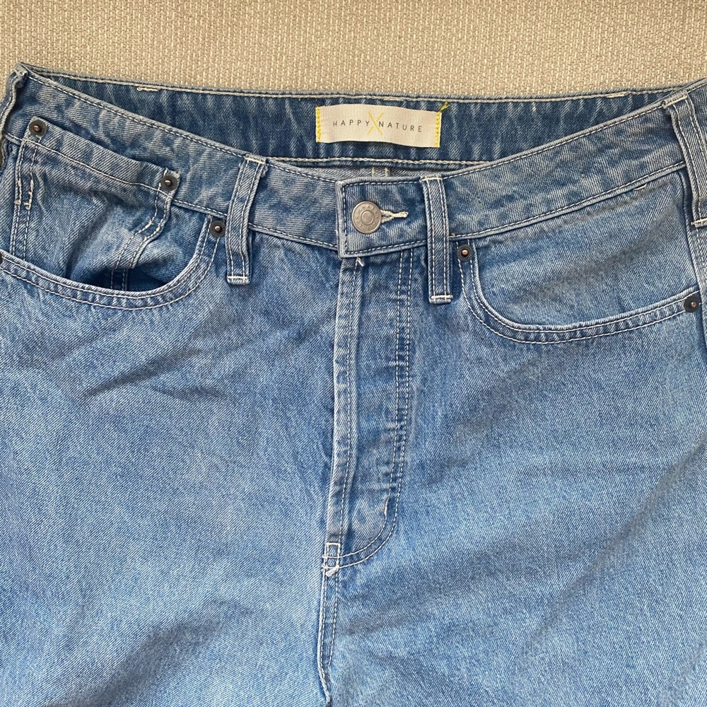 Happy Nature Cropped Wide Leg Denim Sz 30